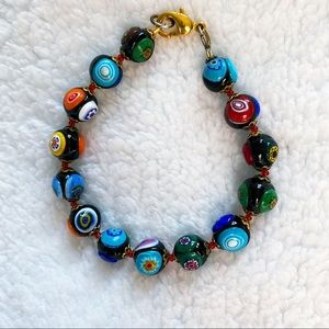 Italian Venetian glass bracelet, purchased in Italy. EUC